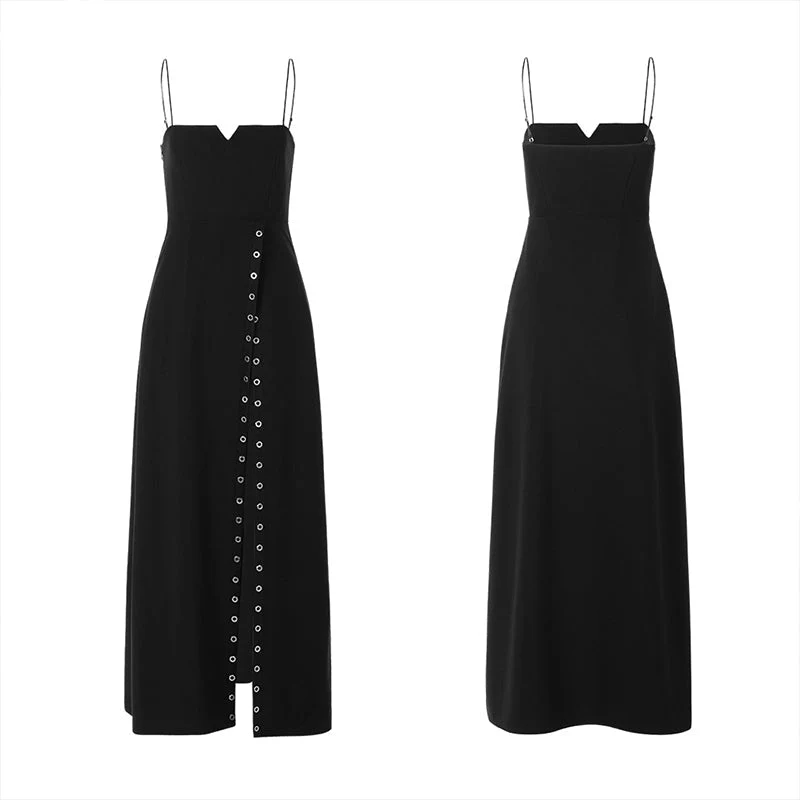 OPQ-709DQF Sexy small V-neck braces dress - Image 3