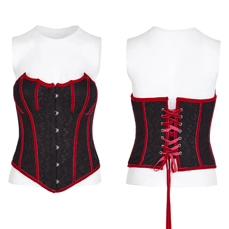 Y-779 Sexy Woven Bat Adjustable Gothic Accessories Corset For Women - Image 4