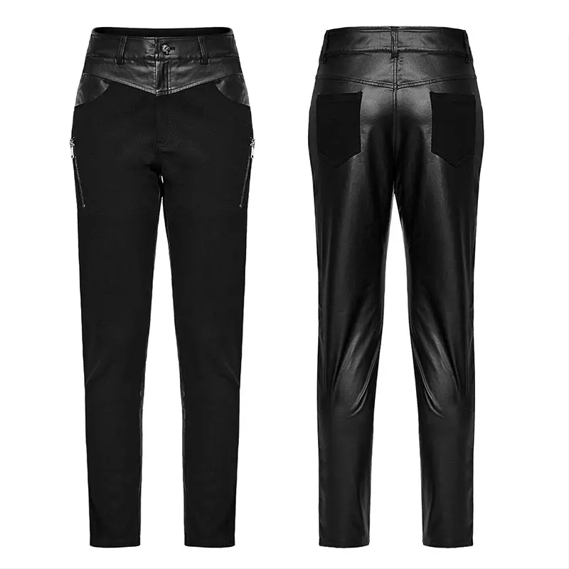 Slim Fit Casual WK-626XCM Tight Mens Punk Gloomy Pants - Image 4