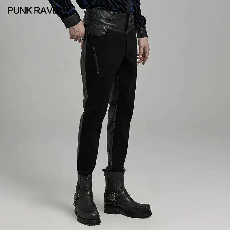 Slim Fit Casual WK-626XCM Tight Mens Punk Gloomy Pants - Image 6