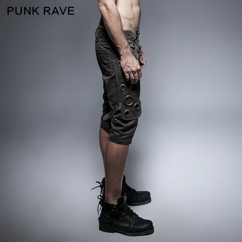 K-242 Spring Unique Designs black Rock Slim Punk Pants - Image 2