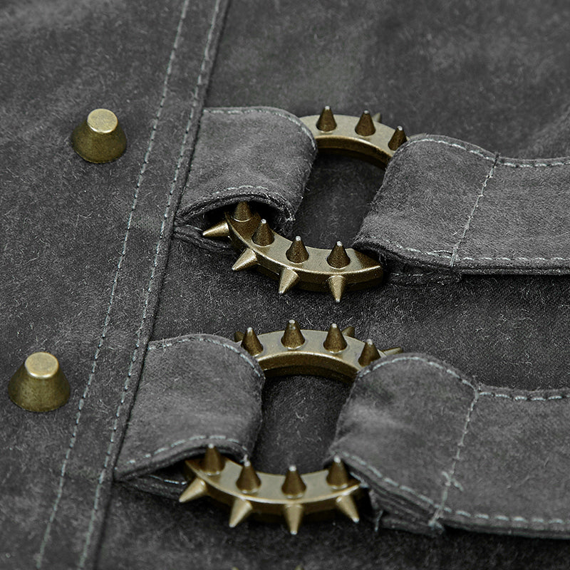 K-242 Spring Unique Designs black Rock Slim Punk Pants - Image 5
