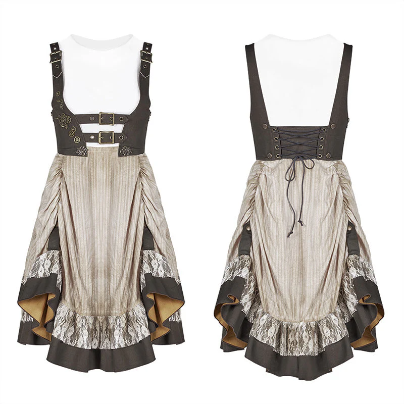 WQ-424 Steam Punk Lolita Dress With Lace-up Back - Image 10
