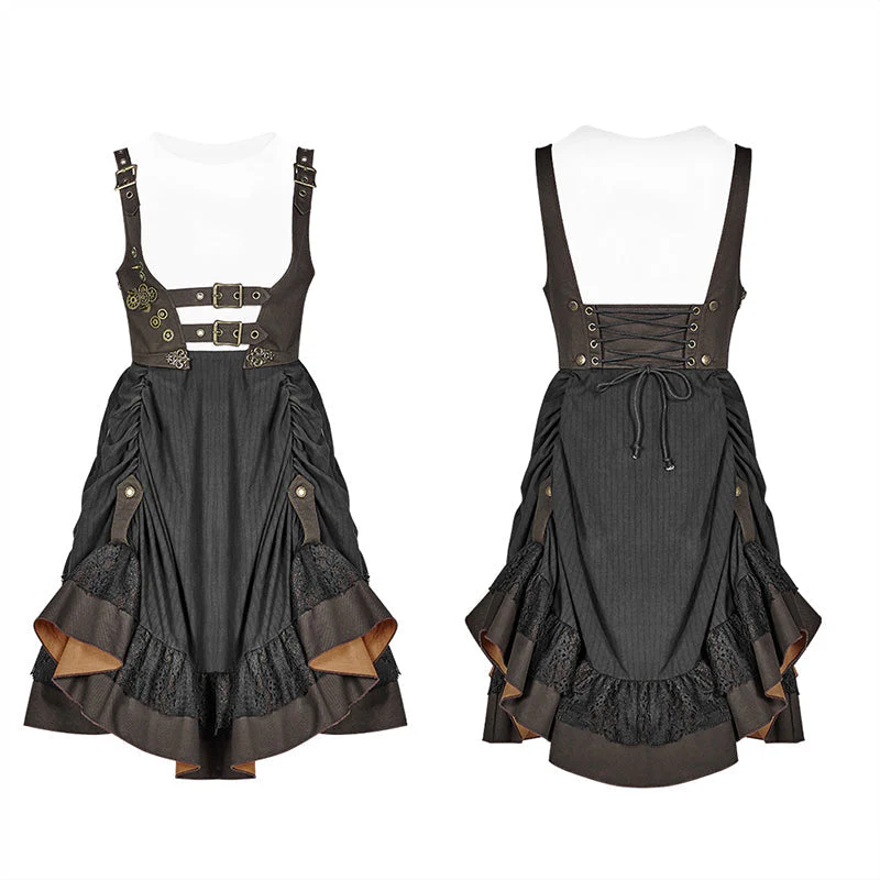 WQ-424 Steam Punk Lolita Dress With Lace-up Back - Image 4