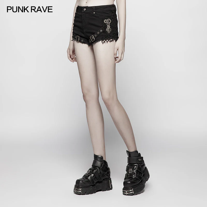 WK-350 Steam Punk Slim Fit Mesh Ultra-Shorts - Image 2