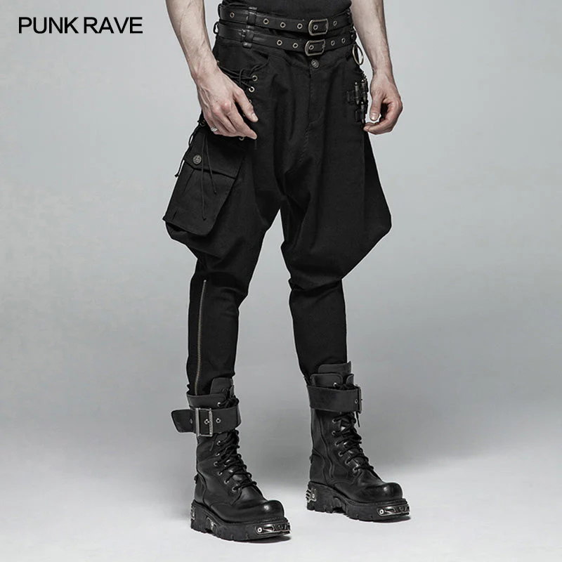WK-359 Steampunk Breeches Half Bloom Pants With Bullet Decoration - Image 2