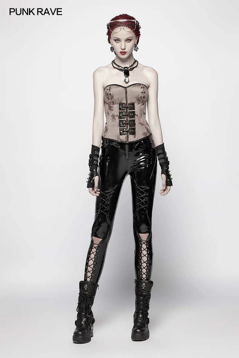 WY-962 Steampunk Corset Sweetheart Neck Shapewear - Image 4