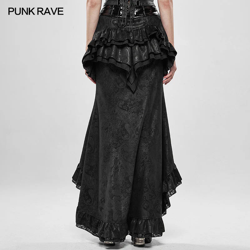 WQ-441BQF Steampunk Gorgeous Noble Fishtail Skirt - Image 3
