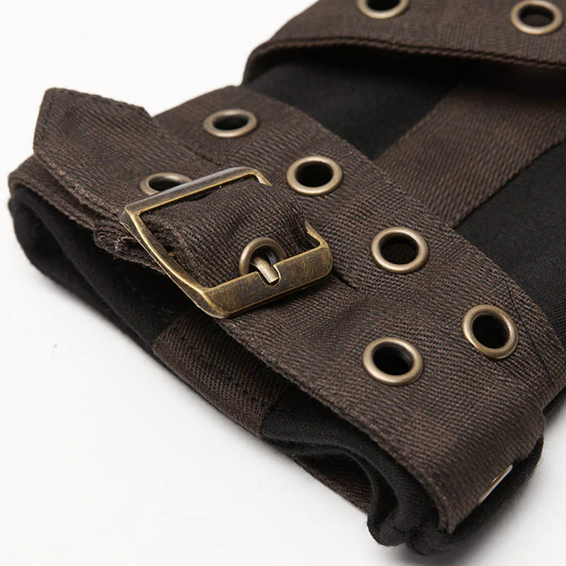 WS-423SSM Steampunk knit gloves - Image 5