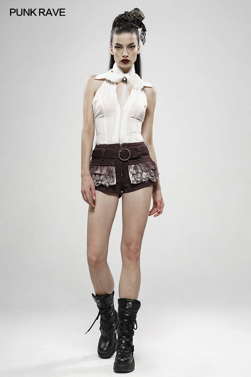 WK-400XDF Steampunk viper stonewashing shorts - Image 12