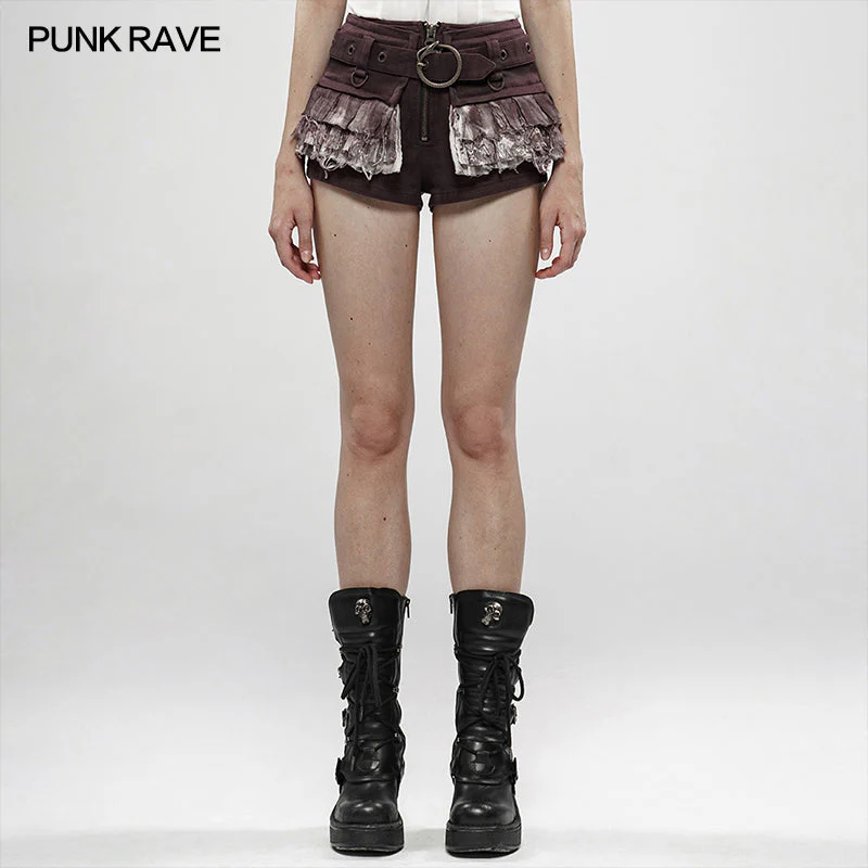 WK-400XDF Steampunk viper stonewashing shorts - Image 7