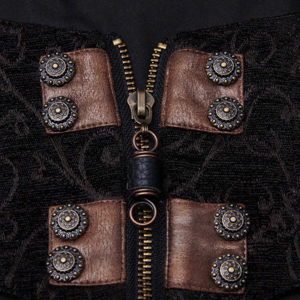 WY-1208LCF Steampunk warm  long coats - Image 5