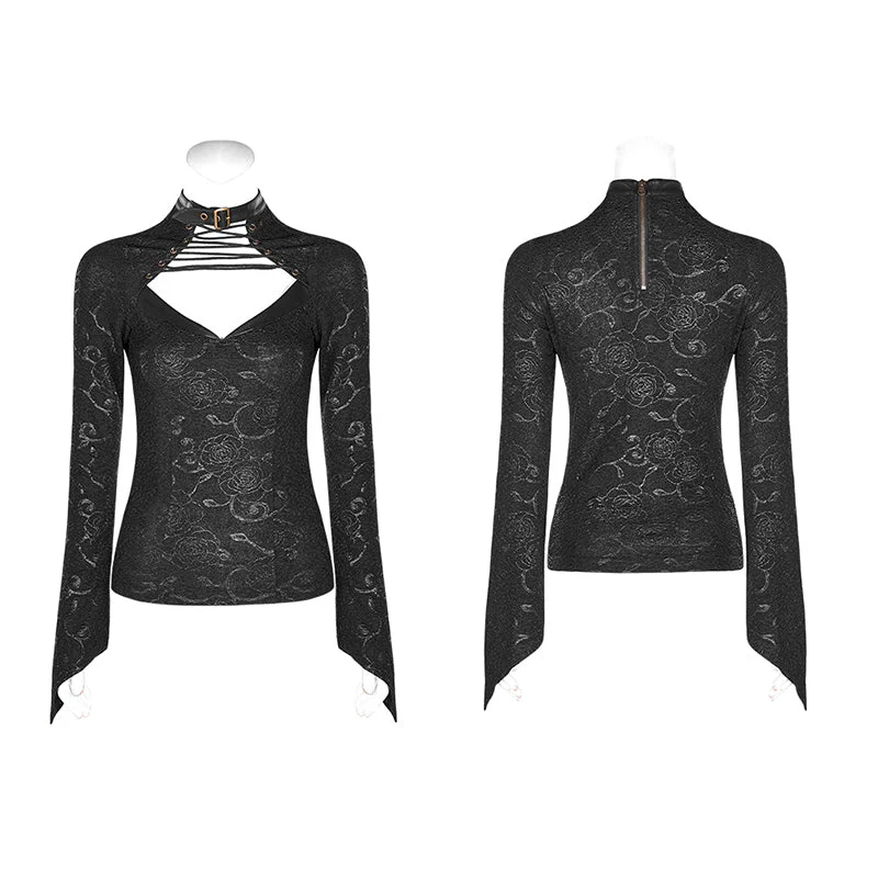 WT-595DQF Steampunk Wild Assassin Trumpet Sleeve T-Shirt - Image 9