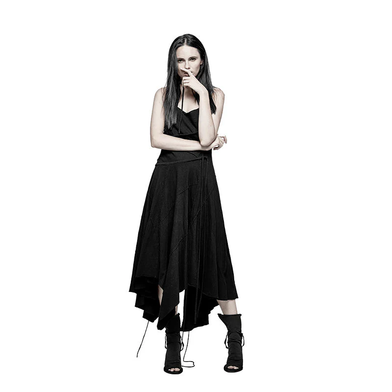 PQ-185 Summer Sexy Retro Long Braces Punk Dress - Image 2
