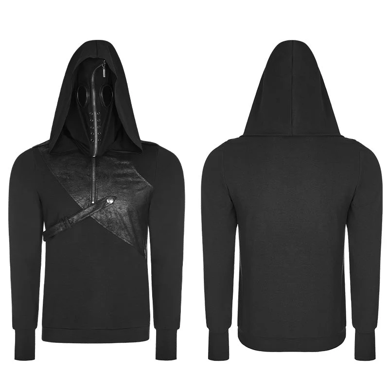 WT-512 Super Cool Pullover Mask Punk Hoodies For Men - Image 4