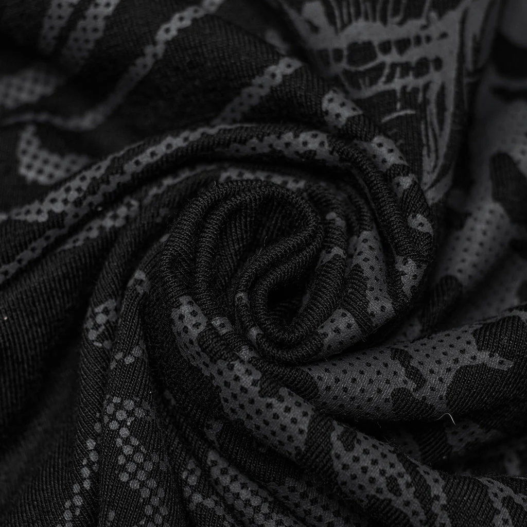 T-285 Skeleton Cutout Back Iron Chain Punk T-Shirt - Image 29