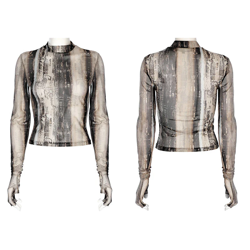 WT-755TCF The Post-apocalyptic Techwear Tight Mesh T-shirt - Image 9