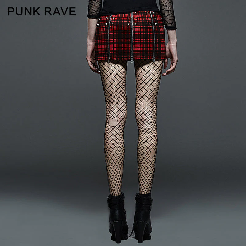 Q-264 Two Wear Latest Fashion Ladies Extreme Short Punk Skirt - Image 2