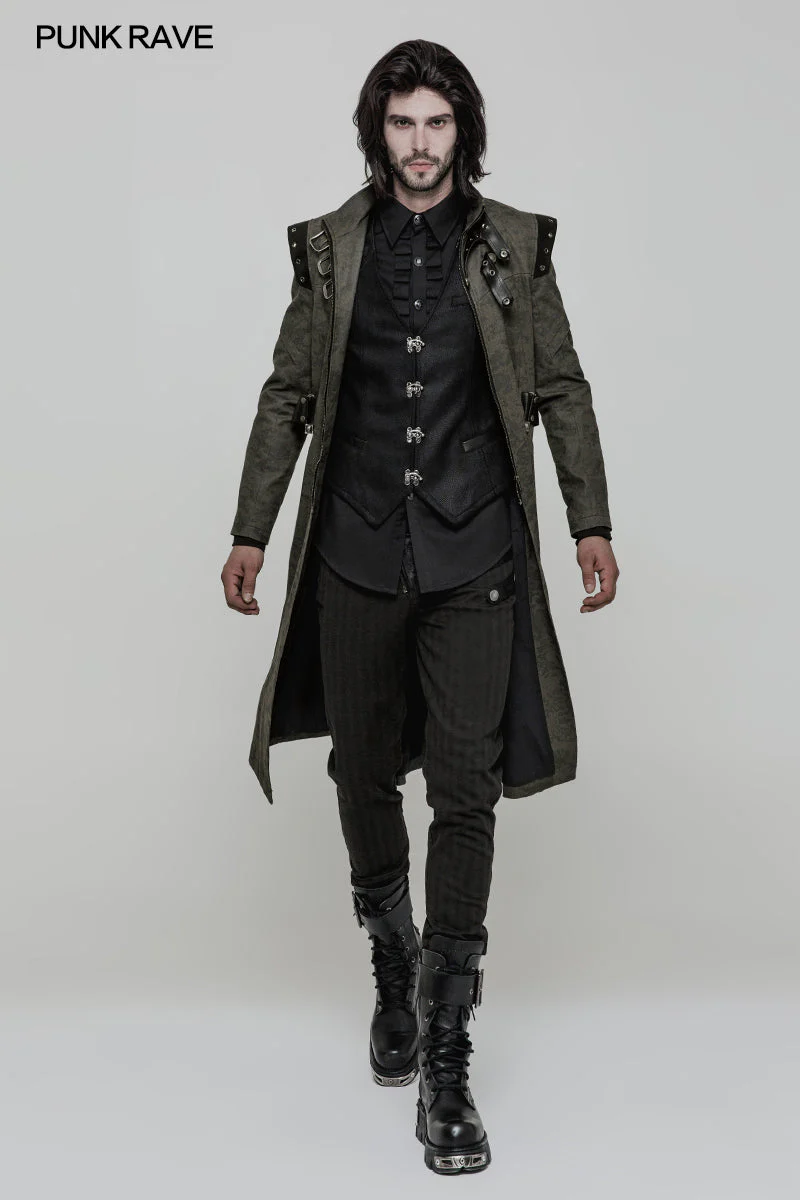 WY-846 Uniform Long Sleeve Gothic Shirt With Pleated Decoration - Image 6
