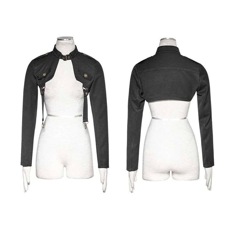 T-456 Uniform Military Handsome Capable Small Suit Punk Jacket - Image 4