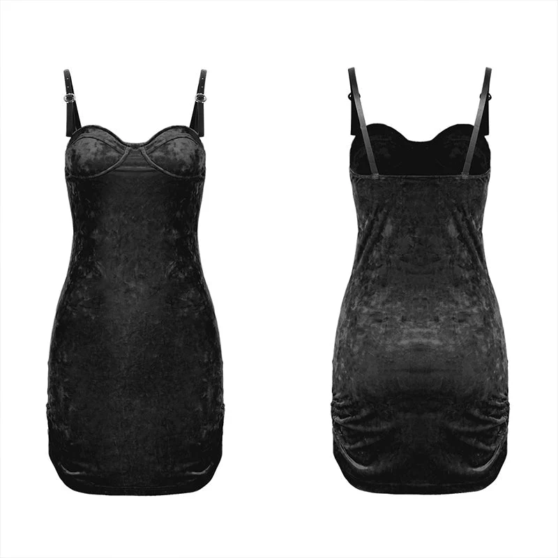 OPQ-691LQF Velvet wrap braces skirt - Image 4