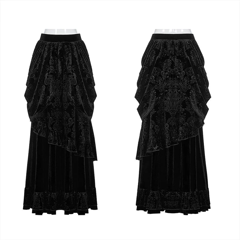 WQ-486BQF Victoria Gorgeous Court Long Skirt - Image 4