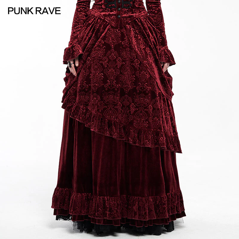 WQ-486BQF Victoria Gorgeous Court Long Skirt - Image 5