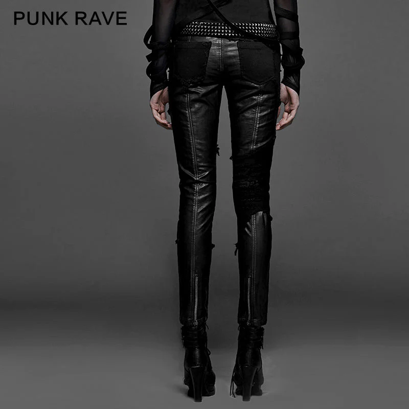 K-218 Vintage Bronze Club Wear Sexy Hot Punk Pants - Image 4