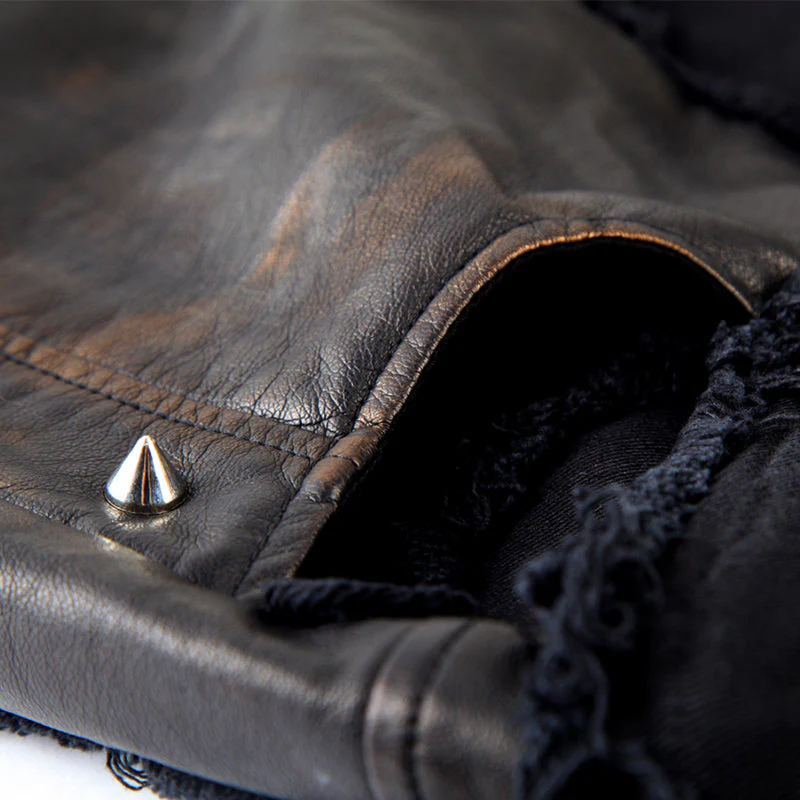K-218 Vintage Bronze Club Wear Sexy Hot Punk Pants - Image 7