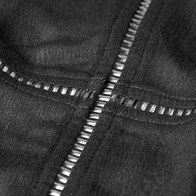 Y-770 Winter Handsome Soft Long Gothic Jacket Knitting Cross Coat - Image 5