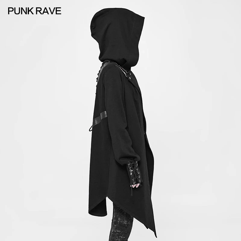 OY-901 Witch Cardigan Sweater Punk Coat With Hood - Image 2