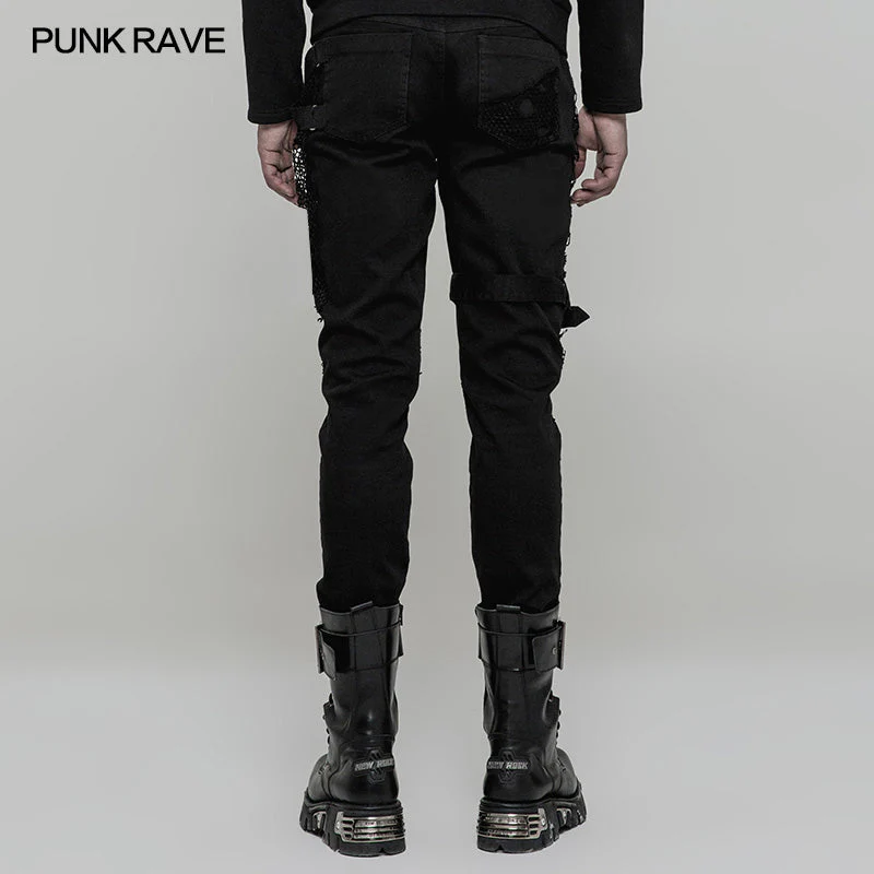 WK-319 Personality Vintage Trousers Punk Pants For Men - Image 15