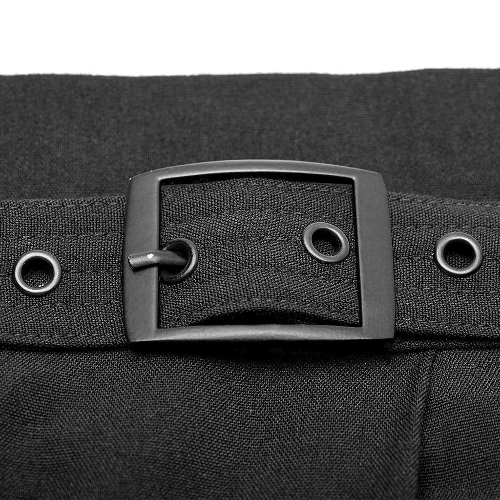 WK-413XCM Mens Gothic Warrior Pants with Adjustable Leather Straps - Image 7