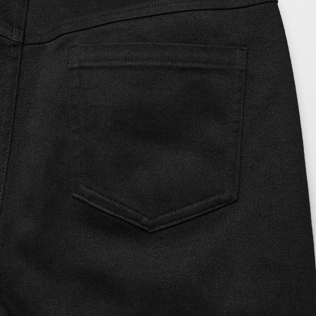 WK-595XCF Gothic Flared Pants with Mesh Cutouts and Pointed Details - Image 9