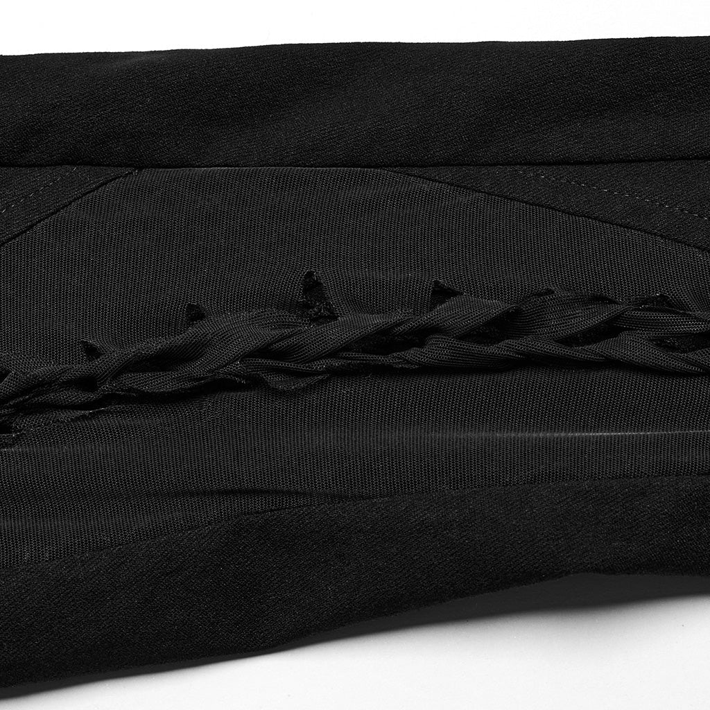 WK-606XCF Mesh Panel Punk Pants with Burnt Pattern Design - Image 18