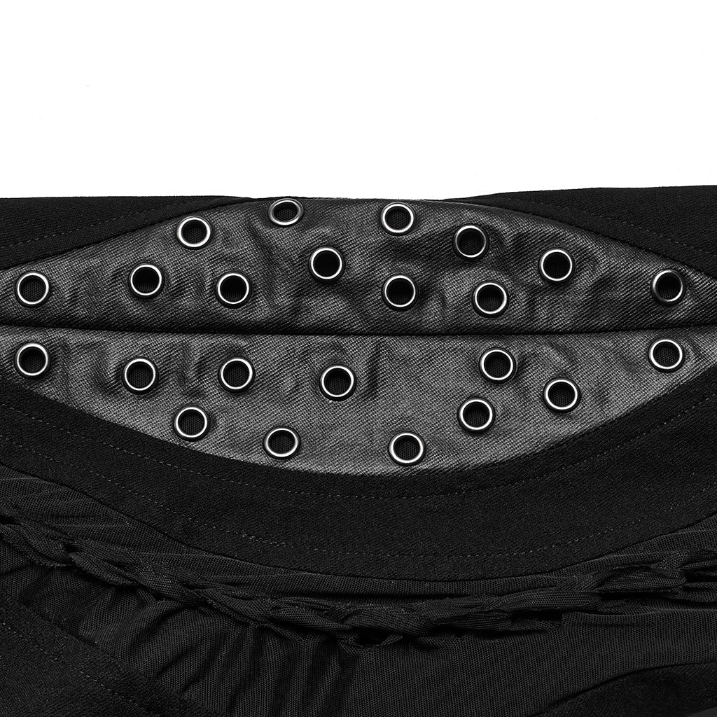 WK-606XCF Mesh Panel Punk Pants with Burnt Pattern Design - Image 27