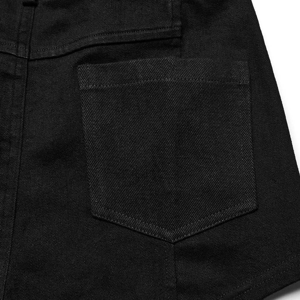 WK-612NDF Gothic Black Leather Accent Punk Pants Shorts Edgy Style - Image 19