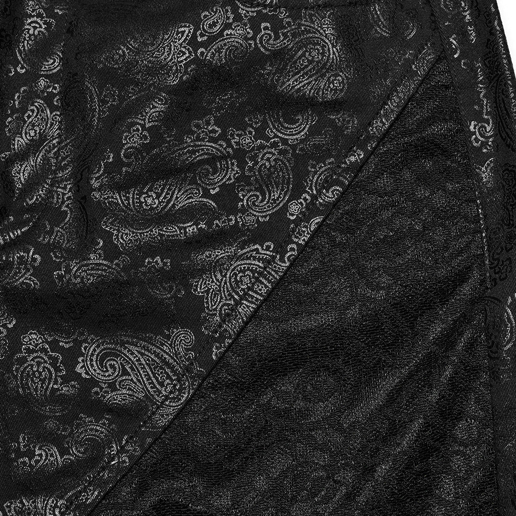 WK-622XCF Edgy Lace Mesh Gothic Pants with Intricate Side Details - Image 10