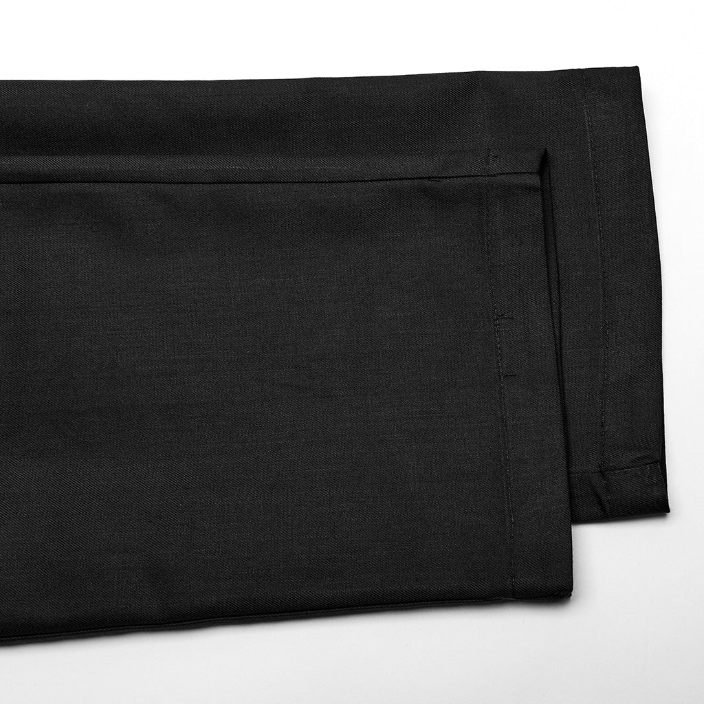 WK-644XCM Gothic black Slim-Fit Pants with Bold Red Stitching Accents - Image 10