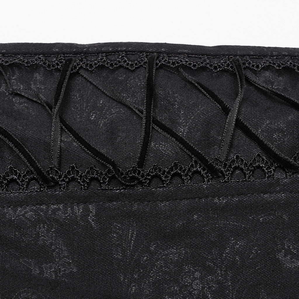 WK-656XCF Edgy Buckle Strap Gothic Punk Pants High Waist Design - Image 19