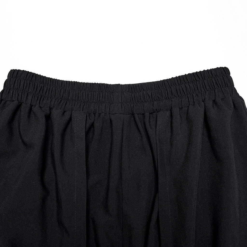 WK-661XCM Gothic Punk Pants Wide Leg Straps Buckle Cargo Style - Image 10