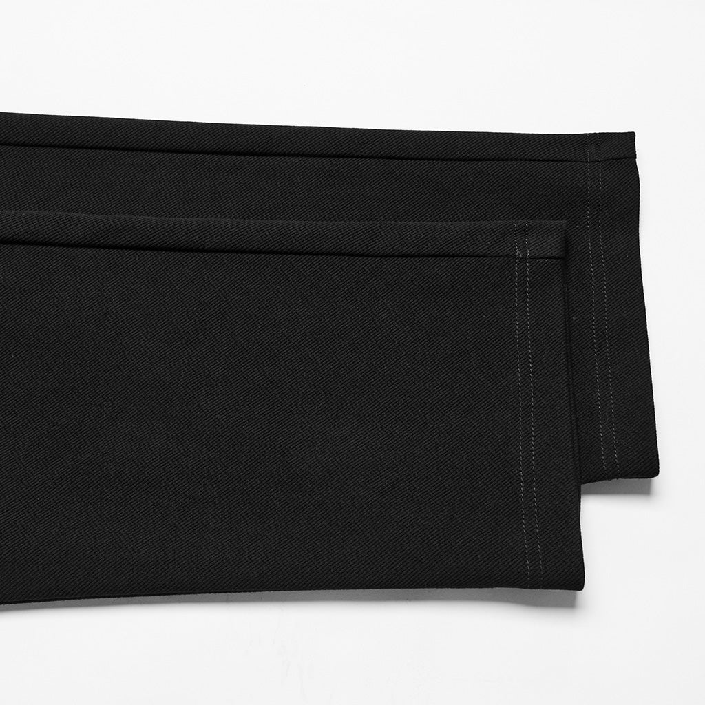WK-669XCM Gothic Pants Black Slim Fit Classic Buttoned Design Mens Trousers - Image 9
