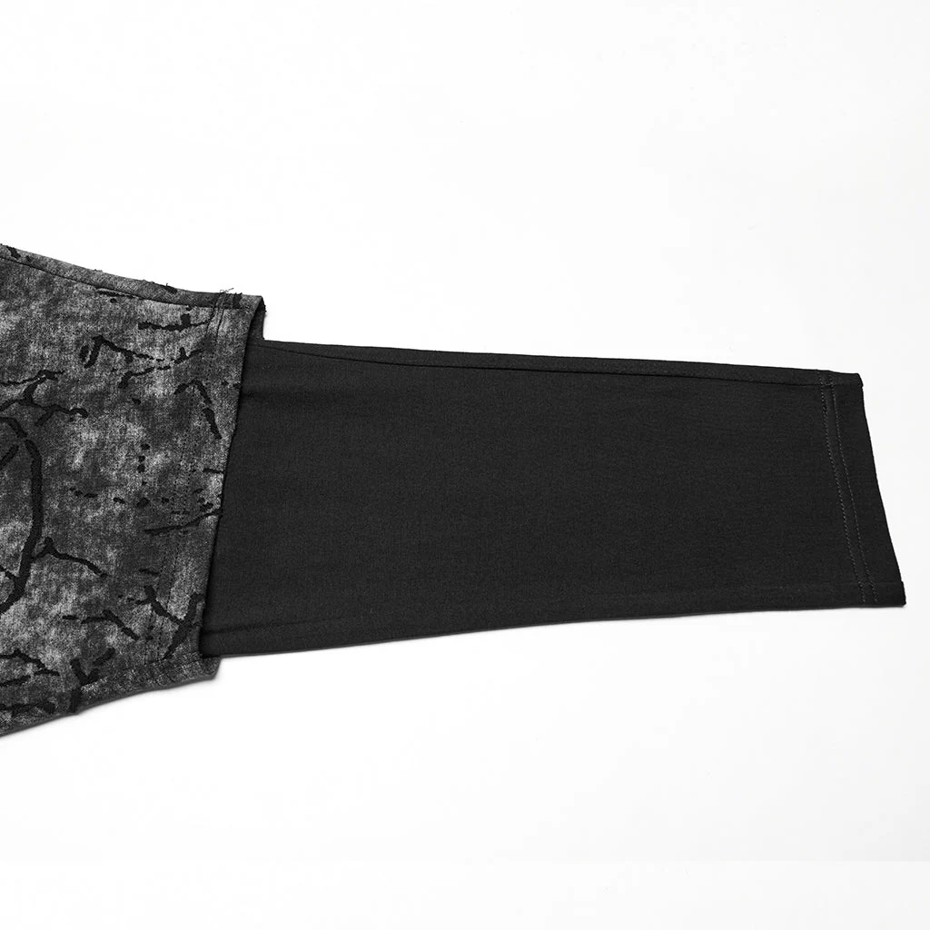 WK-716DQM Gothic Street Style Black Punk Pants with Chain Details - Image 32