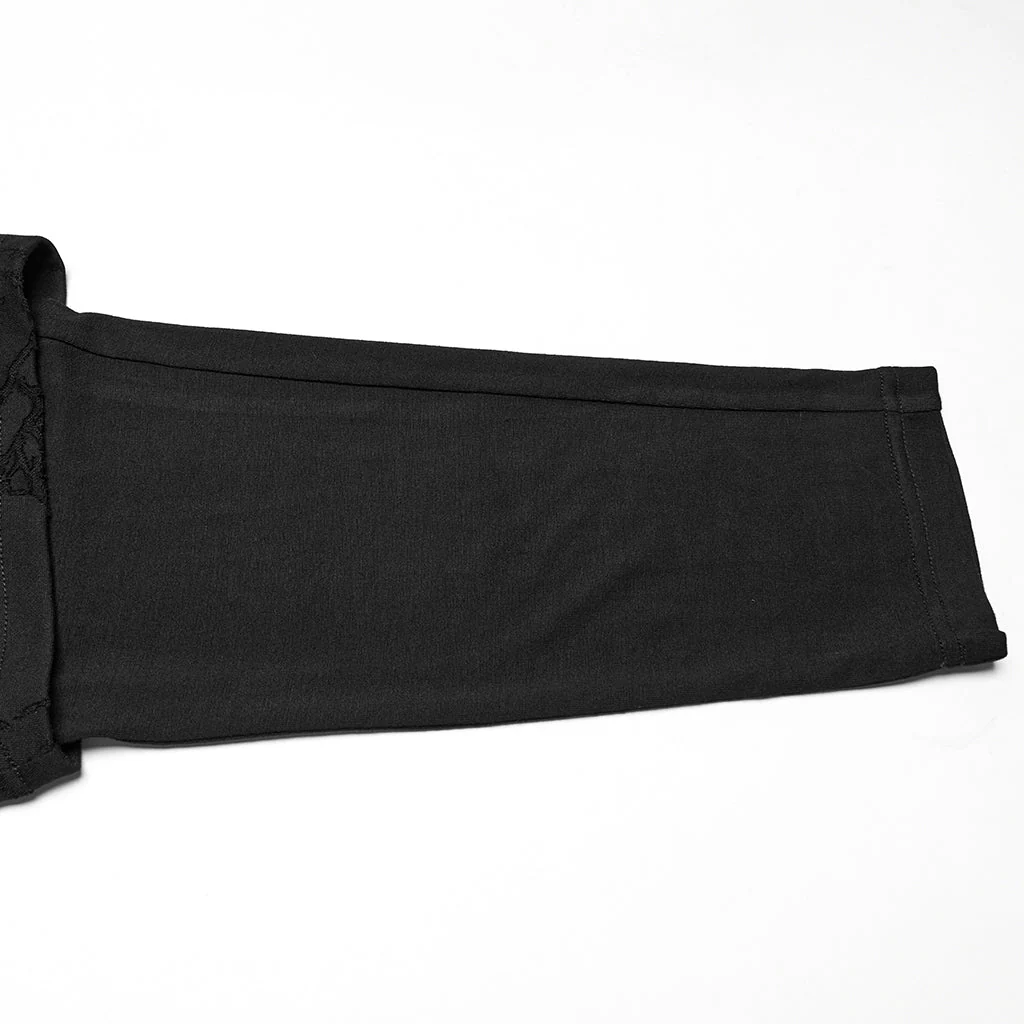 WK-716DQM Gothic Street Style Black Punk Pants with Chain Details - Image 48