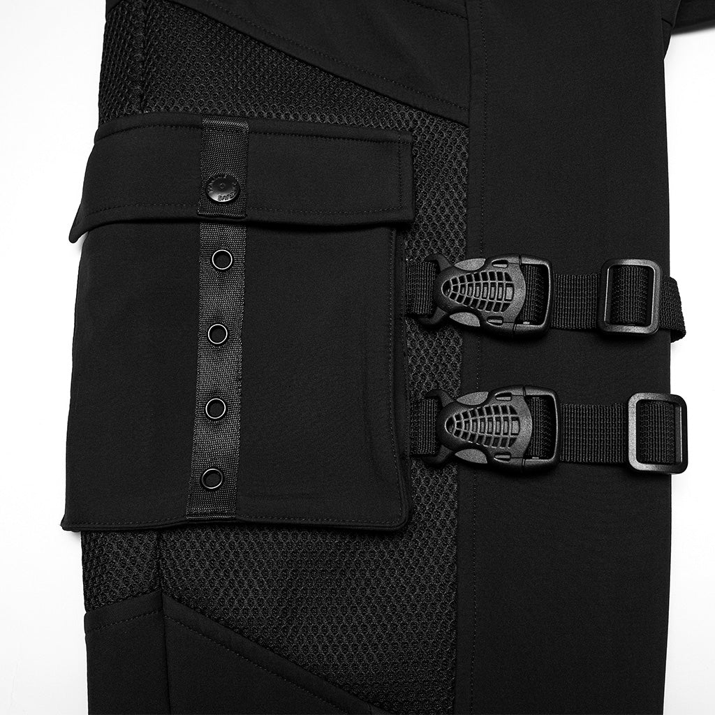 WK-754XCM Gothic Buckle Cargo Punk Pants with Straps Design - Image 7