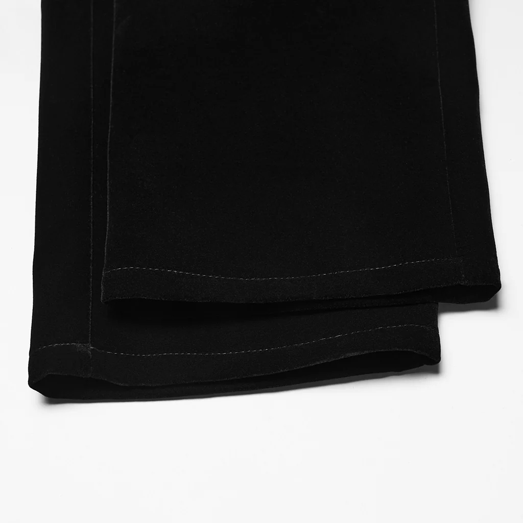 WK-758XCM Mens Velvet Embroidered Gothic Pants with Baroque Detail - Image 9
