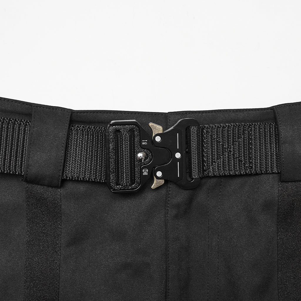 WK-770XCF Gothic Cyber Warrior Punk Pants with Tactical Detailing - Image 6