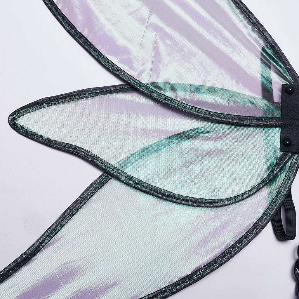 WLS-071OTF Fluorescent Green Butterfly Wings Harness Punk Accessories - Image 20
