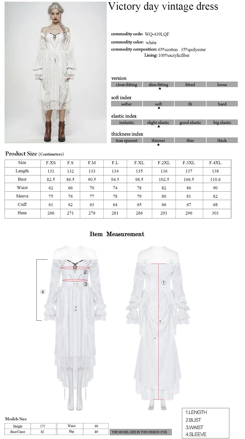 WQ-439LQF Gothic Dress Off-Shoulder Corset Lace Hem Midi Fashion - Image 36