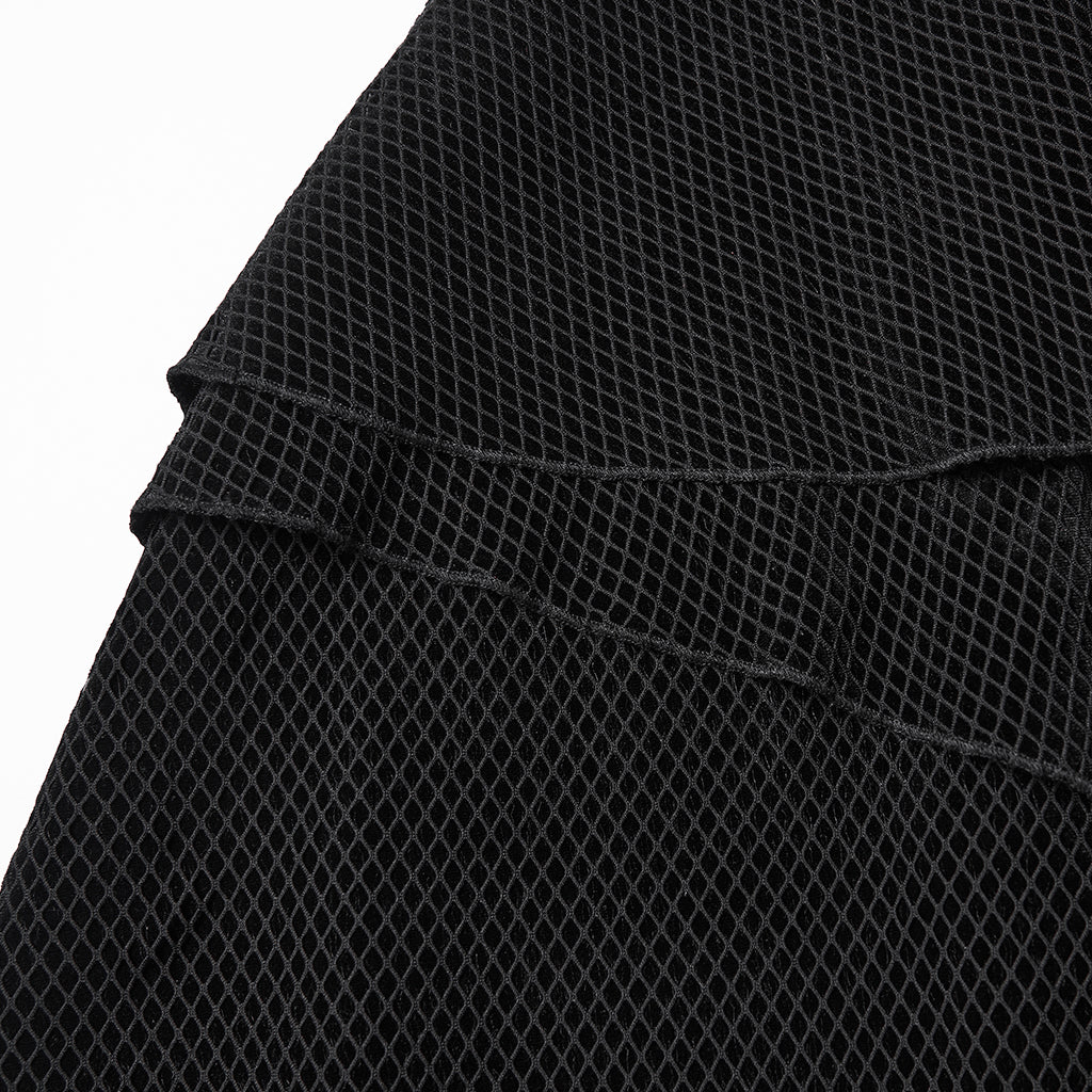 WQ-920LQF Dark Asymmetrical Long Sleeve Punk Dress with Edgy Details - Image 10